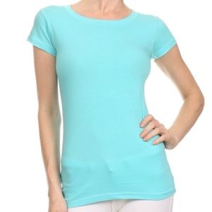 Basic Aqua Tee